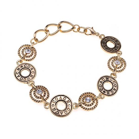 Coach Open Circles Gold Bracelets ALH - Click Image to Close